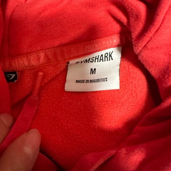 Gymshark Red Training Hoodie Size Medium - Picture 3 of 5